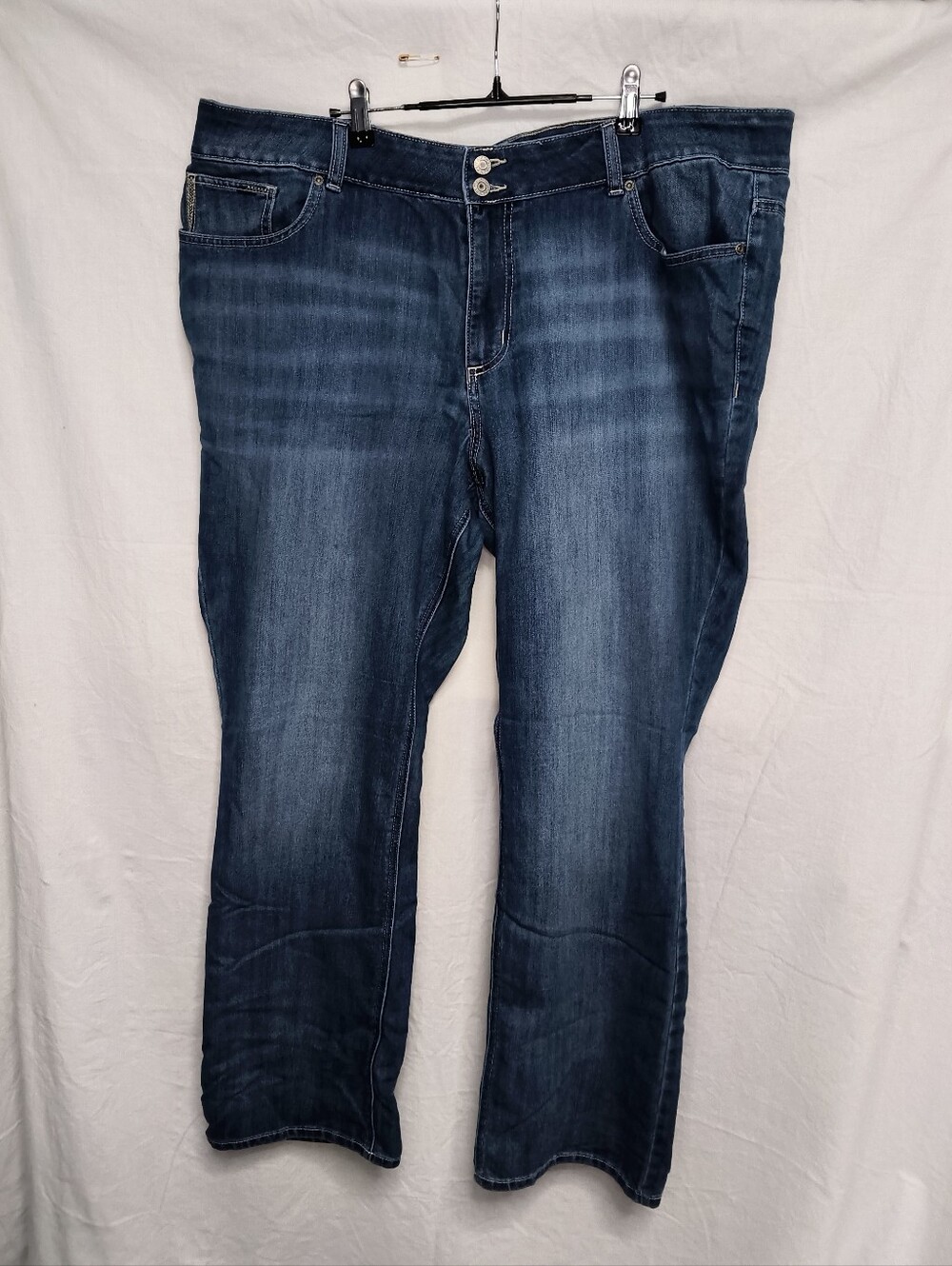 Maurices Dark Indigo Flare Jeans 24W Long